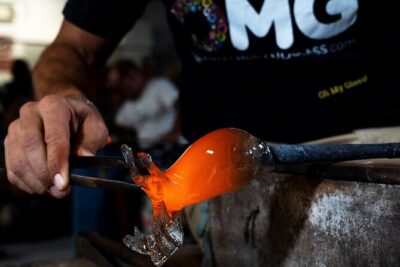 Glass Blowing Show Visit Murano Glass Factory and Showroom OMG - Tour Flow: Two Techniques, One Short Session, and Real Craft Focus