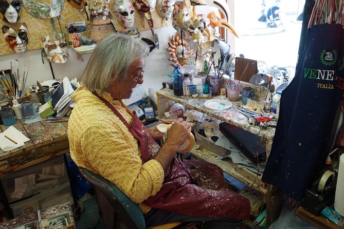 Venetian Carnival Mask Making Class in Venice, Italy - Mask Making, Step by Step: What You Do vs. What the Master Finishes