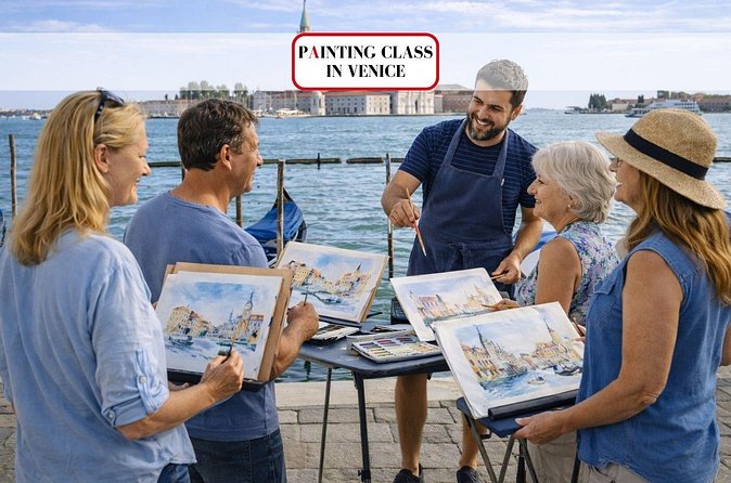Venetian Watercolors Painting Workshop at the Historic Art Circle - The Souvenir Part: A Handcrafted Bookmark and a Real Painting
