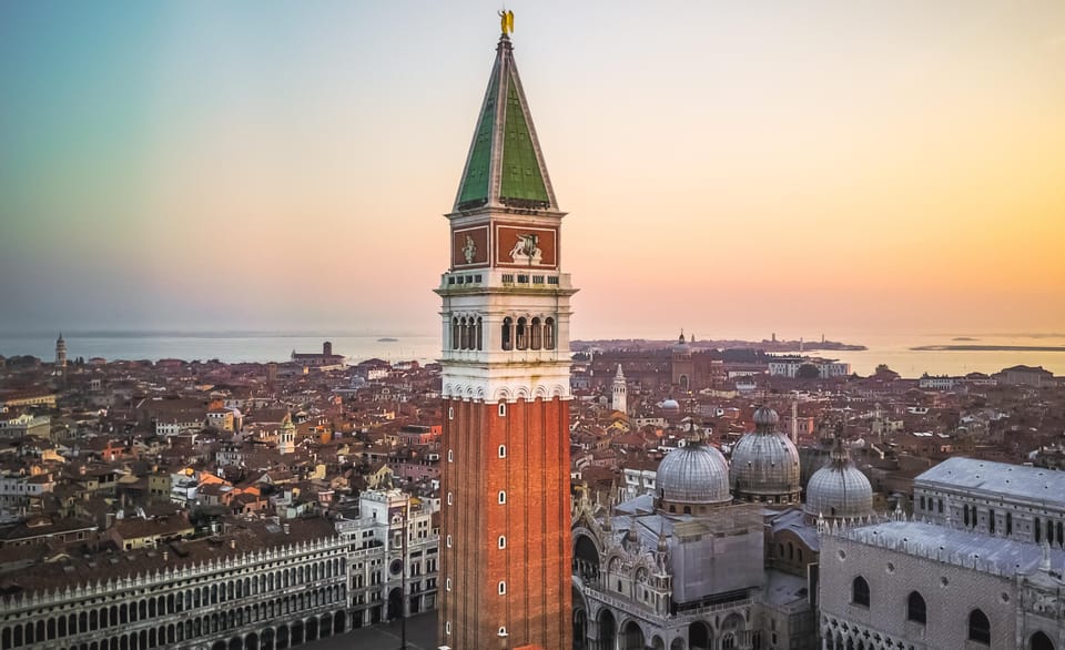 Venice: Bell Tower & St Mark's Square History Gallery Ticket - VR in the Office Before You Go Up: What Piazza San Marco Becomes
