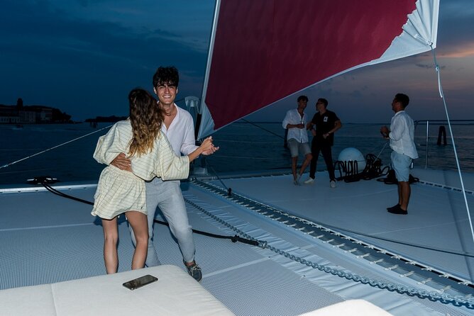 Venice by Night Catamaran Cruise - Drinks and live music: the spritz-and-sax combo that sets the tone