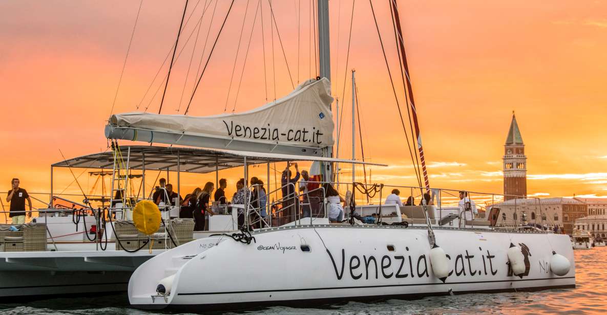 Venice: Catamaran Sunset Jazz Cruise with Aperitivo - The boat: roomy catamaran comfort (and a few rules)