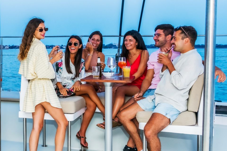 Venice: Catamaran Sunset Jazz Cruise with Aperitivo - Meeting point near Riva dei Sette Martiri and Arsenale
