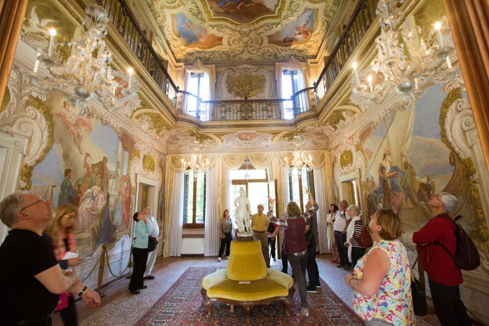 Venice to Padua Full-Day Brenta Riviera Boat Cruise - Villa Widmann in Mira: a guided break with locks in the background